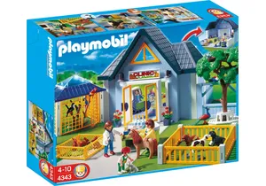 Produktbild von Playmobil 4343   Mitnehm Tierklinik mit Gehegen