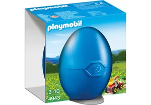 Produktbild von Playmobil 4943   Osterei Junge mit Kindertraktor