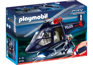 Playmobil 5183  City Action  Polizeihubschrauber mit LED