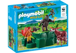 Playmobil 5273  Wild Life  WWF - Zoologin bei Okapis und Gorillas