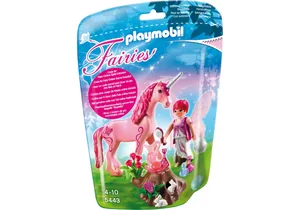 Produktbild von Playmobil 5443  Fairies  Pflege-Fee mit Einhorn Rosenrot