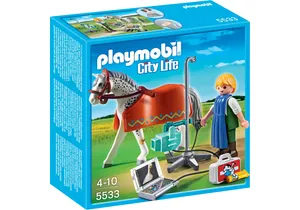 Playmobil 5533  City Life  Röntgentierarzt mit Appaloosa