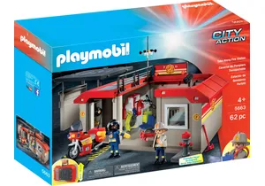 Playmobil 5663  City Action Mitnehm Feuerwehrstation