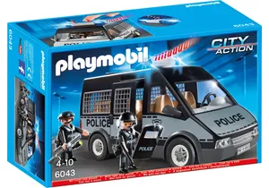 Playmobil 6043  City Action  Polizei-Mannschaftswagen mit Licht und Sound