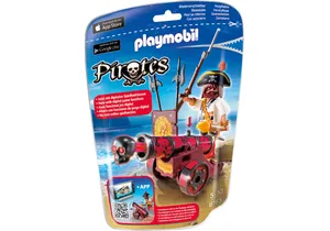 Playmobil 6163  Pirates  Rote App-Kanone mit Freibeuter