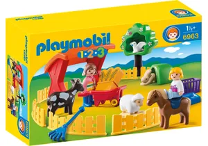 Playmobil 6963 1-2-3   Streichelzoo