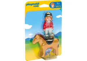 Playmobil 6973 1-2-3   Reiterin mit Pferd