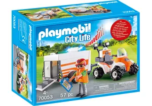 Playmobil 70053  City Life  Quad mit Rettungsanhänger