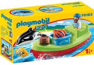 Playmobil 70183 1-2-3   Seemann mit Fischerboot