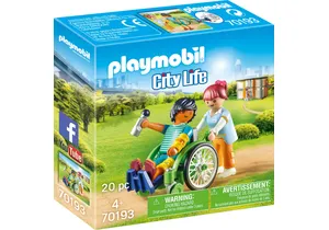 Playmobil 70193  City Life  Patient im Rollstuhl
