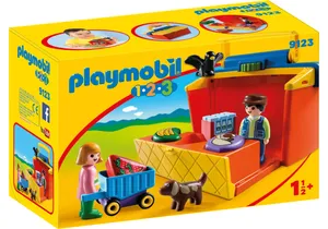 Playmobil 9123 1-2-3  Mitnehm Marktstand
