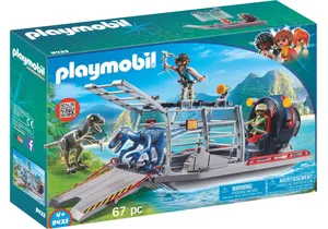 Playmobil 9433  Dinos  Propellerboot mit Dinokäfig