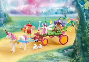 Playmobil 9823  Fairies  Feenkinder mit Einhornkutsche (Folienverpackung)