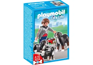 Playmobil 5214  City Life  Hunderassen Berner Sennenhund Familie