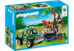Playmobil 5274  Wild Life  WWF-Geländewagen bei Tigern und Orang-Utans