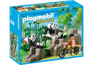 Playmobil 5414  Wild Life  Pandafamilie im Bambuswald