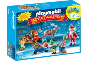 Produktbild von Playmobil 5494   Adventskalender Weihnachtsmann beim Geschenke packen