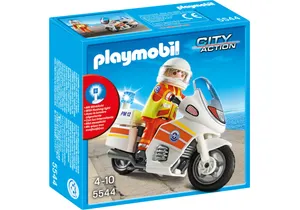 Playmobil 5544  City Action  Notarzt-Motorrad mit Blinklicht