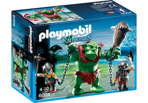 Playmobil 6004  Knights  Riesentroll mit Zwergenkämpfern