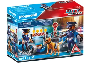Playmobil 6924  City Action  Polizei Straßensperre