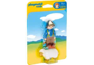 Playmobil 6974 1-2-3   Schäfer mit Schaf