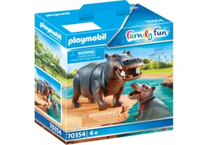 Playmobil 70354  Family Fun  Flußpferd mit Baby