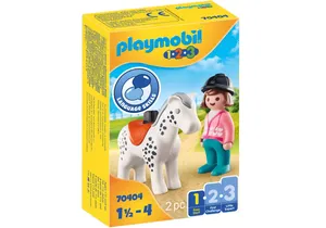 Playmobil 70404 1-2-3   Reiterin mit Pferd