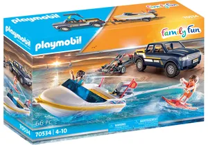Playmobil 70534  Family Fun  Pick-Up mit Speedboat