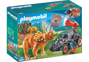 Playmobil 9434  Dinos  Offroader mit Dino-Fangnetz