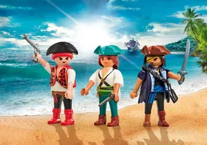 Playmobil 9884  Pirates  3 Piraten (Folienverpackung)