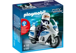 Playmobil 5185  City Action  Polizeimotorrad mit Blinklicht