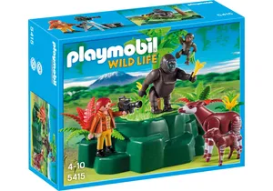Playmobil 5415  Wild Life  Okapis am Gorilla-Felsen