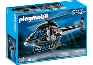 Playmobil 5975  City Action  Polizei Spezialeinheit mit hubschrauber