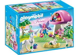 Produktbild von Playmobil 6055  Fairies  Feenwäldchen mit Einhornpflege