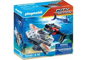 Playmobil 70145  City Action  Seenot Tauchscooter Rettungseinsatz