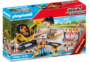 Playmobil 71045  City Action Promo Pack Straßenbau