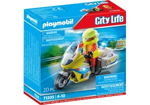 Playmobil 71205  City Life  Notarzt-Motorrad mit Blinklicht