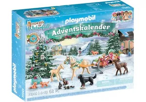 Playmobil 71345  Horses of Waterfall Adventskalender Pferde: Weihnachtliche Schlittenfahrt