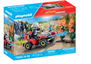 Playmobil 71825    Feuerwehr Quad löscht Heckenbrand