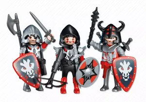 Playmobil 7975    3 Rote Drachenritter (Folienverpackung)