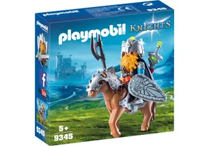 Playmobil 9345  Knights  Zwerg und Pony mit Rüstung