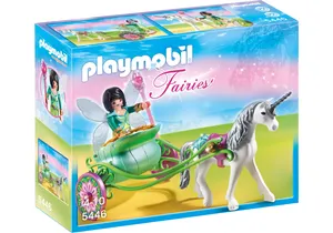 Produktbild von Playmobil 5446  Fairies  Einhornkutsche mit Schmetterlingsfee