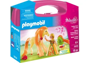 Playmobil 5656  Princess Carry Case Kämmbares Pferd