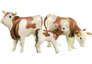 Produktbild von Playmobil 6356    2 Rinder mit Kälbchen (Folienverpackung)