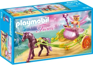 Playmobil 9136  Fairies  Blumenfee mit Einhornkutsche