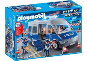 Playmobil 9236  City Action  Polizeibus mit Straßensperre