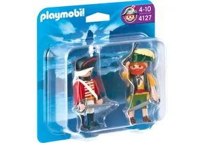 Playmobil 4127  Pirates DuoPack Pirat und Rotrock