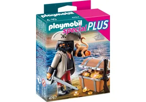Playmobil 4767  Special Plus  Finsterer Pirat mit Schatztruhe