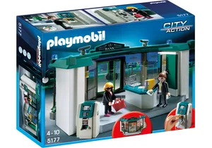 Playmobil 5177  City Action  Polizei Bank mit Geldautomat