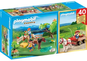 Playmobil 5457  Country KompaktSet Ponykoppel + Ponywagen